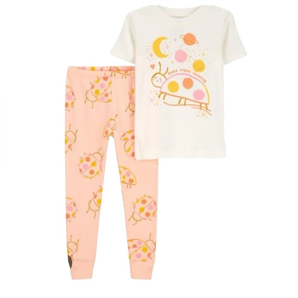 Toddler Girl Pajamas Set 2 piece Pajamas short sleeve and pants space size 2T - Picture 1 of 11